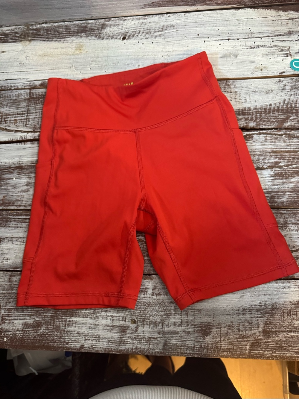 tek gear Bright Red High-Rise Women's Bike Shorts